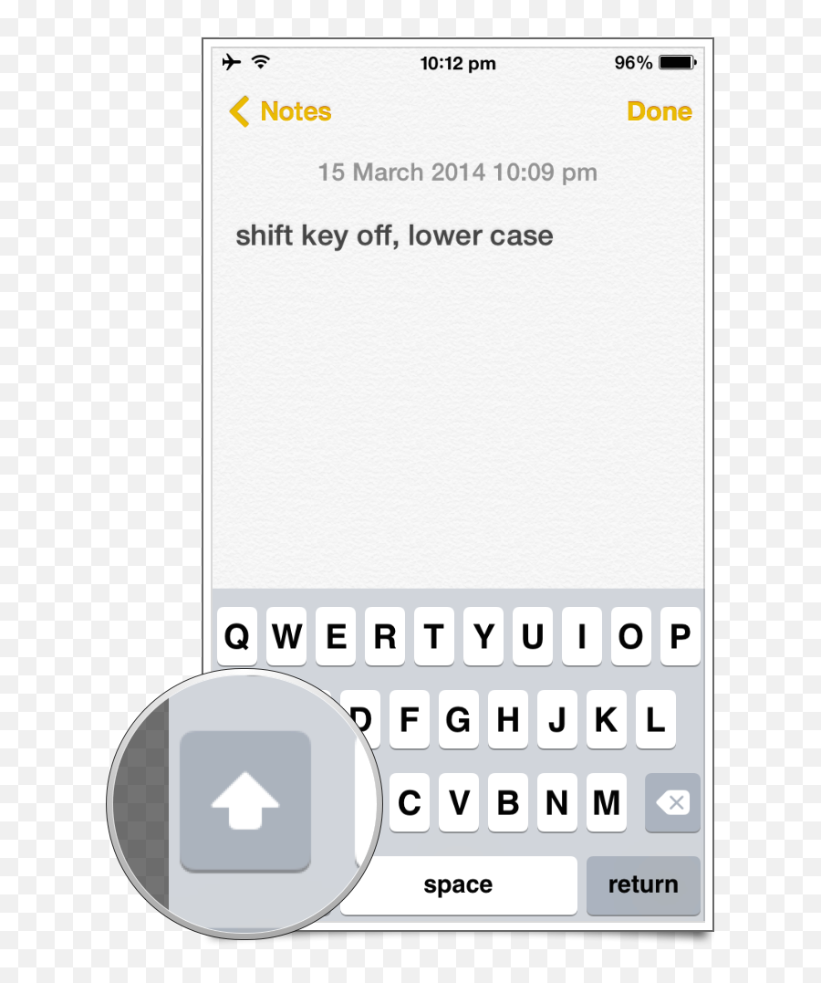 How To Tell If Shift Caps Lock Is - Shift Key On Mobile Emoji,Emoji Keyboard Iphone Black Arrow