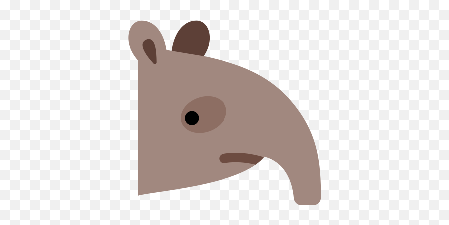 Tapir Icon In Color Style - Tapir Icon Png Emoji,Pig And Person Emoji