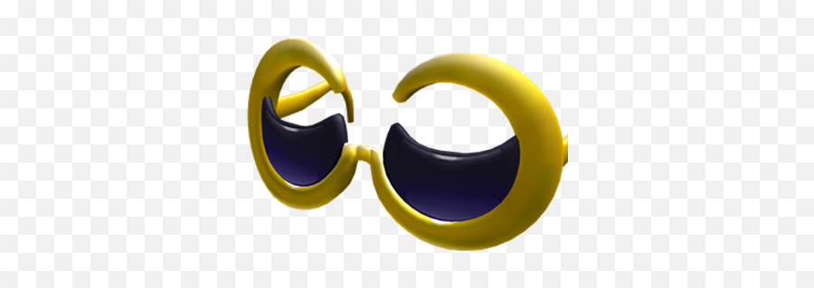 Golden Crescent Moon Shades Roblox Wiki Fandom - Crescent Moon Glasses Emoji,Moon Emoji Head