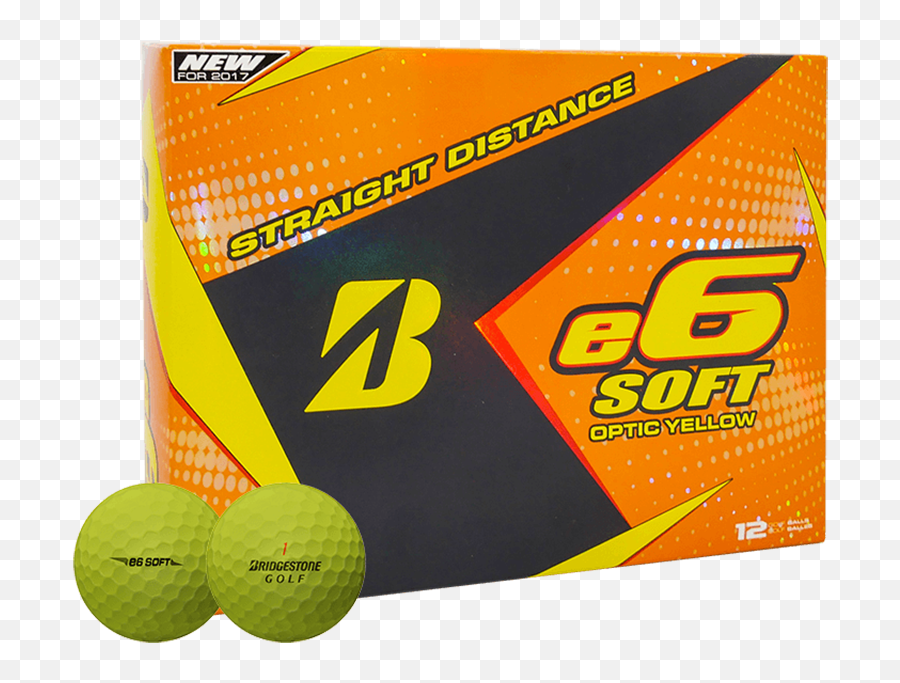 Bridgestone E6 Soft Yellow Golf Balls - Bridgestone E6 Soft Golf Balls Emoji,Golf Club Emojis Headcovers