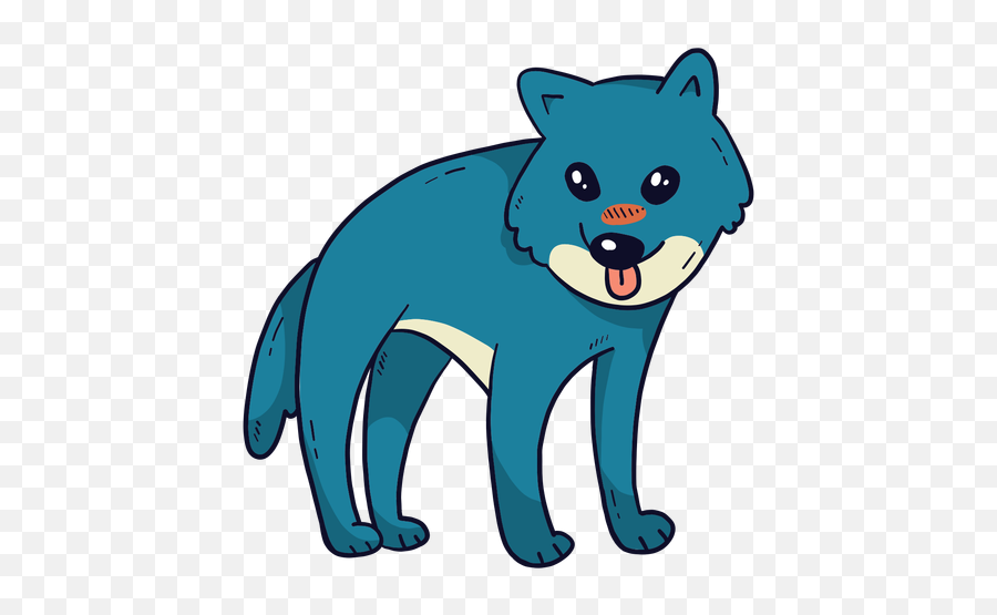 Vetor Png E Svg Transparente De Lobo Predador Com Cauda Emoji,Emoji Dedo Feio