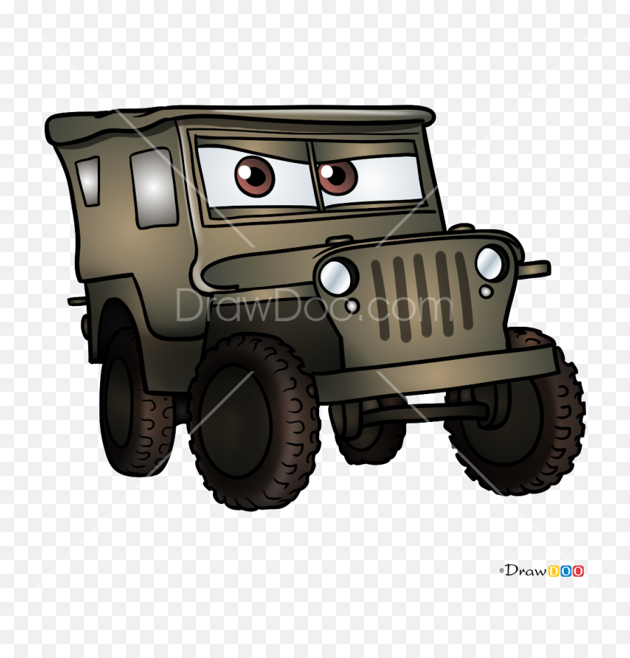 How To Draw Sarge Cars - Commercial Vehicle Emoji,Jeep Emoji
