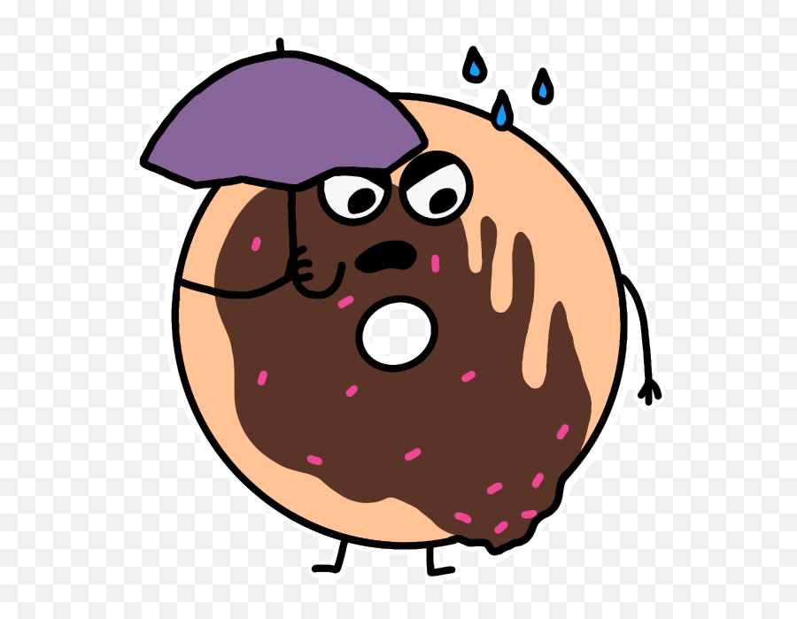 Cute Donuts Stickers By Igor Rusinov Emoji,Donut Emoticon Twitter