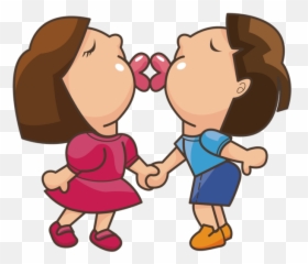 Cartoon Kiss Cheek For Valentines Day - 670x574 Emoji,Kiss Animation Emoticon