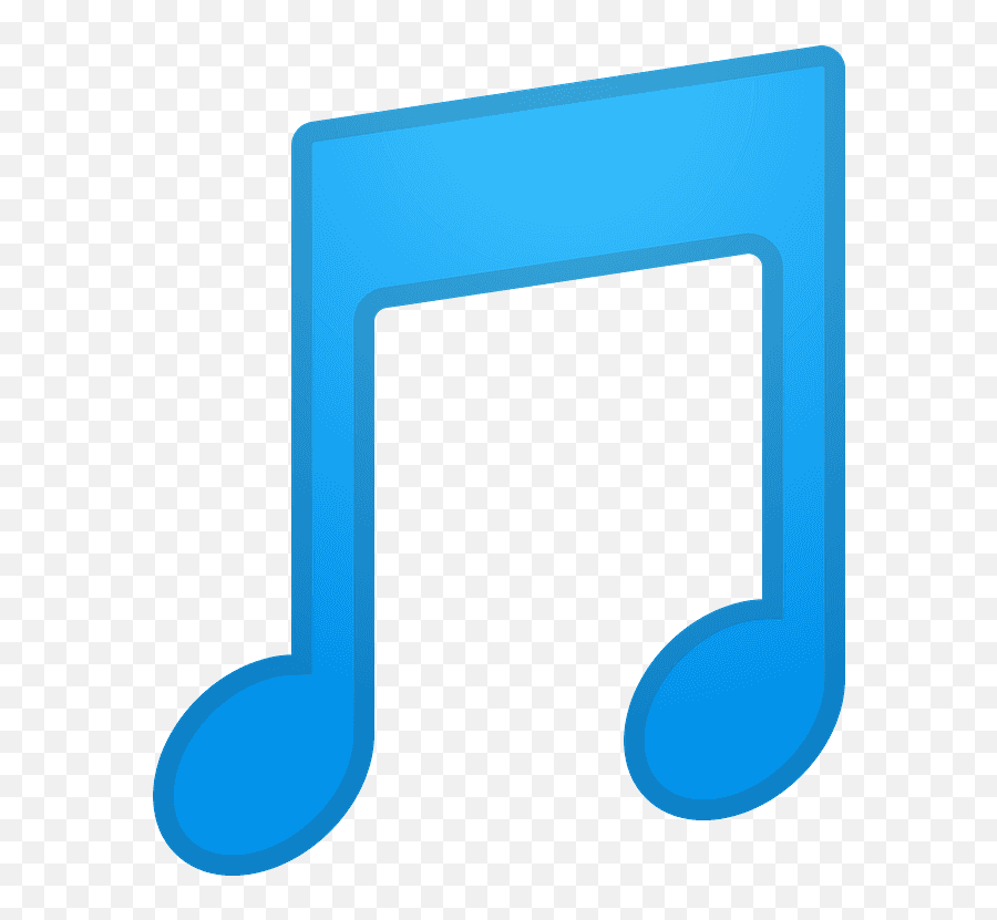 Note De Musique Emoji - Blue Musical Note Png,Music Note Emoticons Facebook
