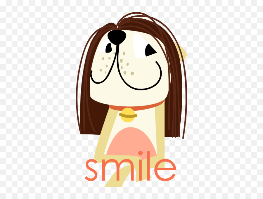 Smile Dog Emoji Expression Vector - Happy,Smiling Dog Emoji