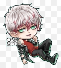 Fanart - Mystic Messenger Unknown Chibi Emoji,Mystic Messenger Ray Emoji