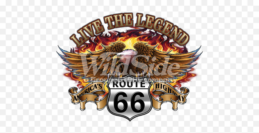 Download Route 66 Live The Legend Fire Eagle - Route 66 Png Emoji,Emoji Symbols Legend