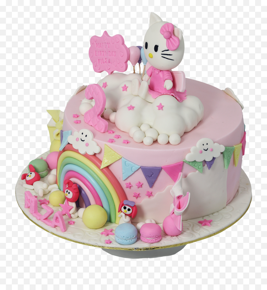 Pink Rainbow Birthday Cake Send Cake To Pakistan From Thailand Emoji,Birthday Cake Email Emoji