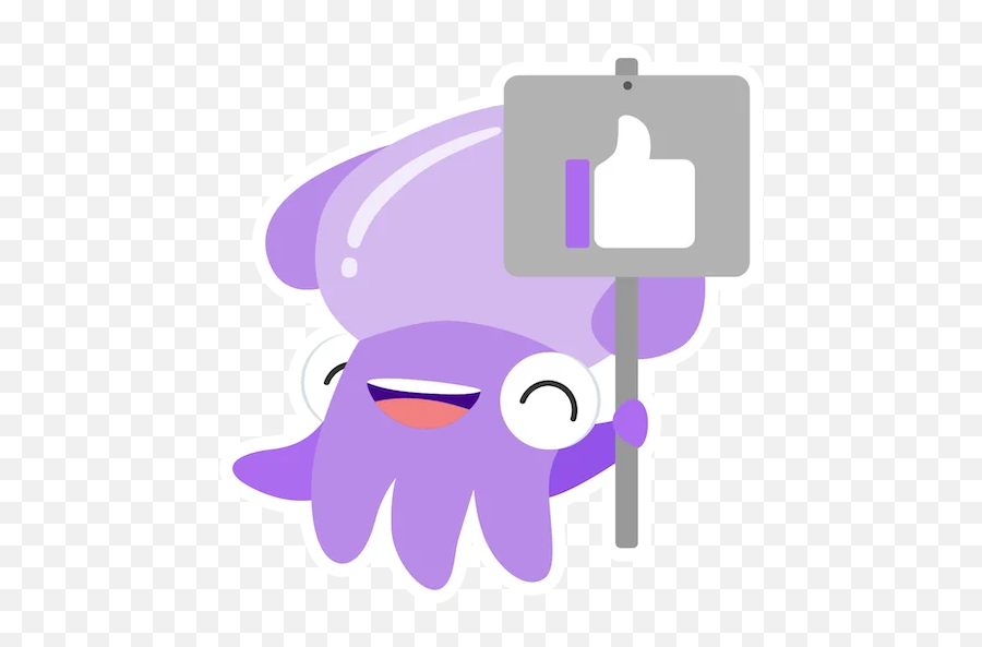 Telegram Sticker From Collection Stubby The Squid Emoji,Zany Emoji