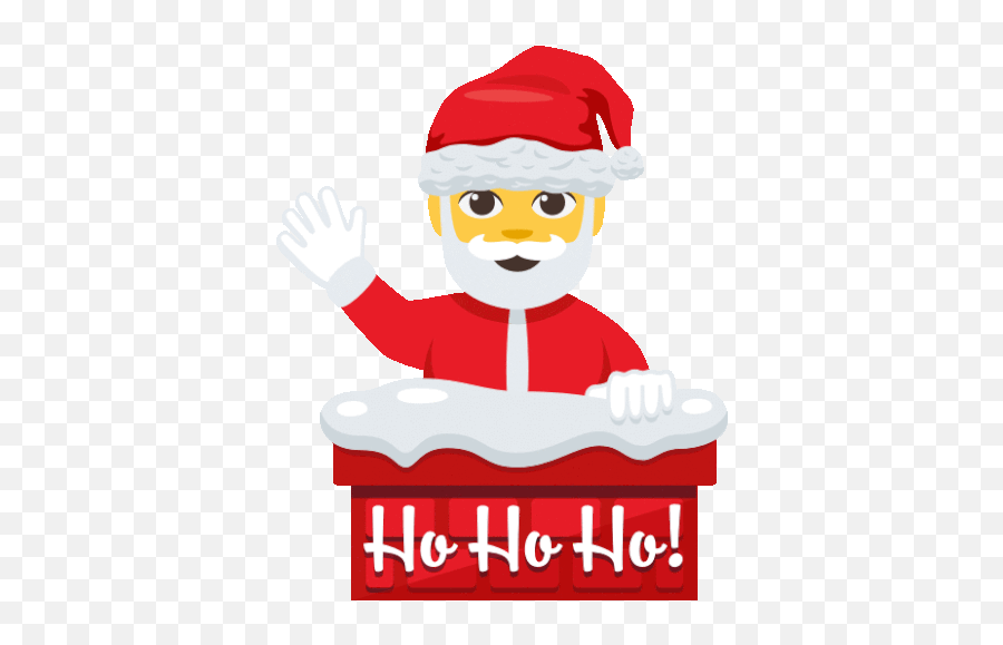 Ho Ho Ho Santa Claus Sticker - Ho Ho Ho Santa Claus Winter Emoji,In Emojis Where Is Santa Located