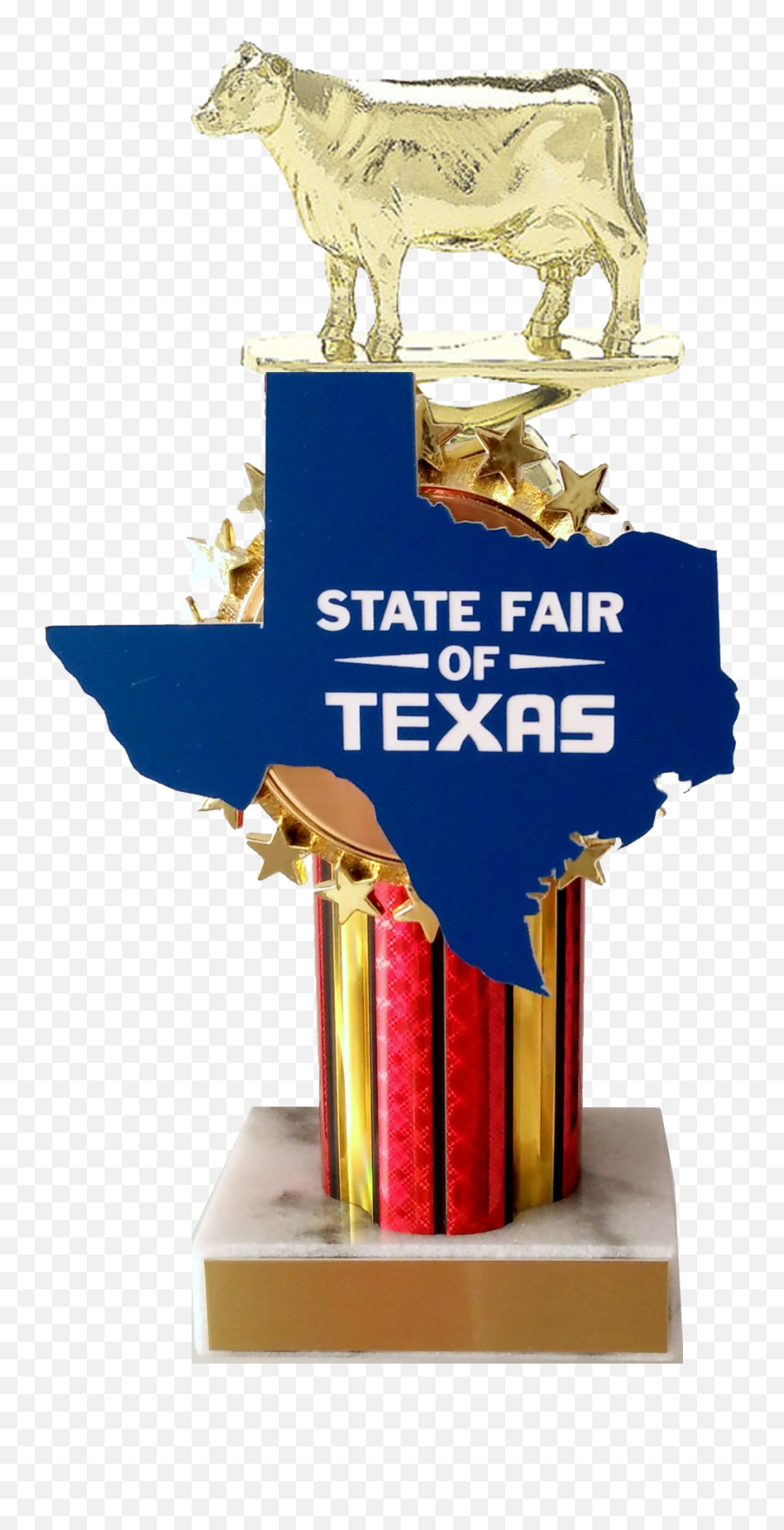 State Fair Cow Trophy With State Cutout Emoji,Nevada Flag Emoji