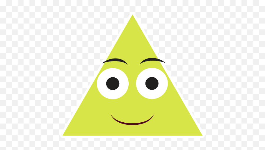 Shape Emoji By Marcossoft - Sticker Maker For Whatsapp,Yellow Triangle Emoji