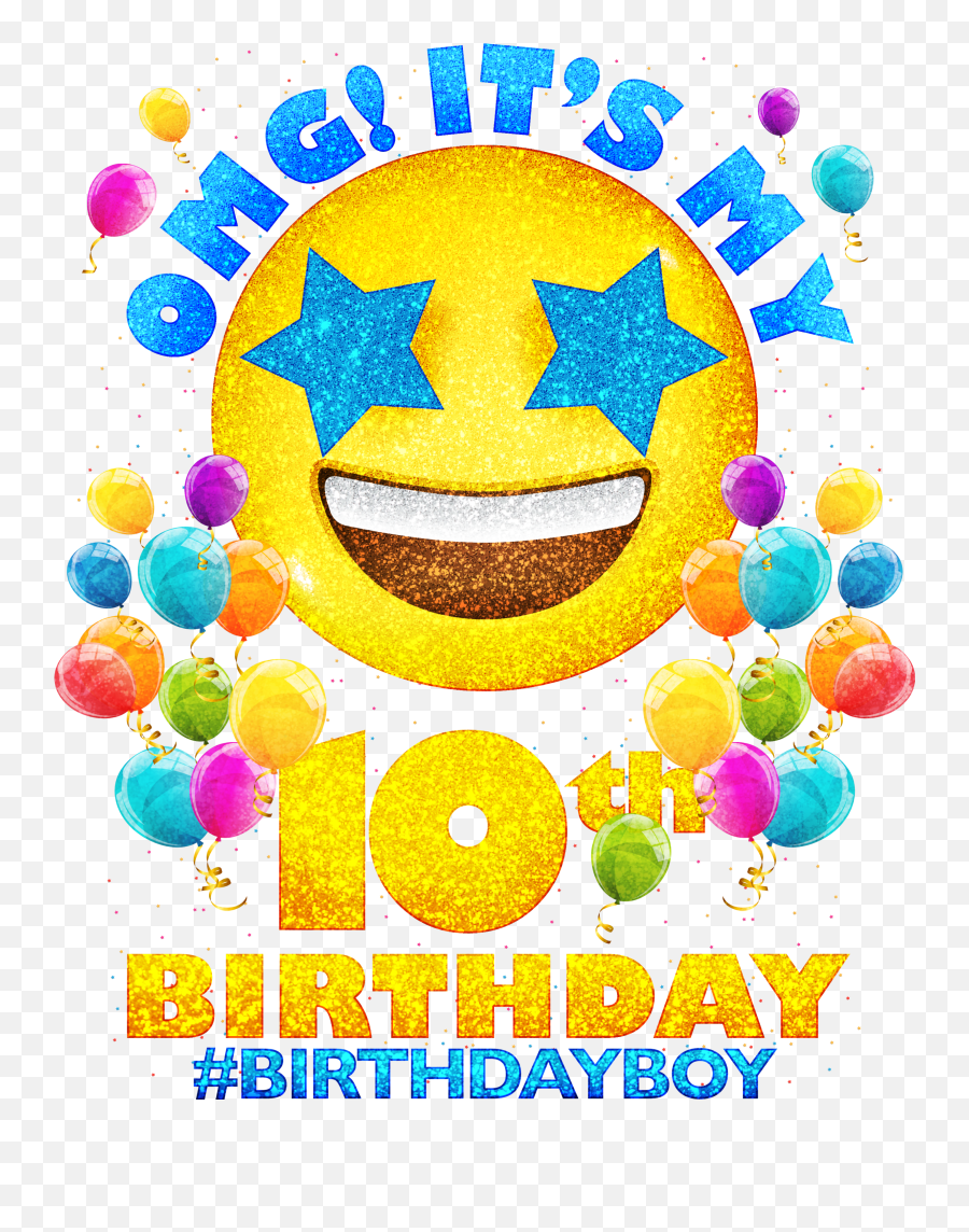 10th Birthday Baseball Sleeve Shirts Teeshirtpalace Emoji,Adult Birthday Celebration Emojis