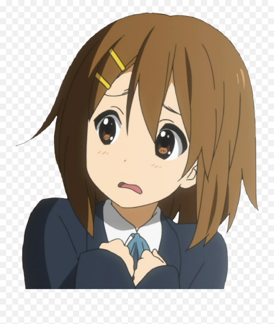 The Most Edited Yuihirasawa Picsart - K On Nervous Yui Emoji,Moyai Emoji Transparent