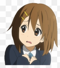 The Most Edited Yuihirasawa Picsart - K On Nervous Yui Emoji,Moyai Emoji Transparent