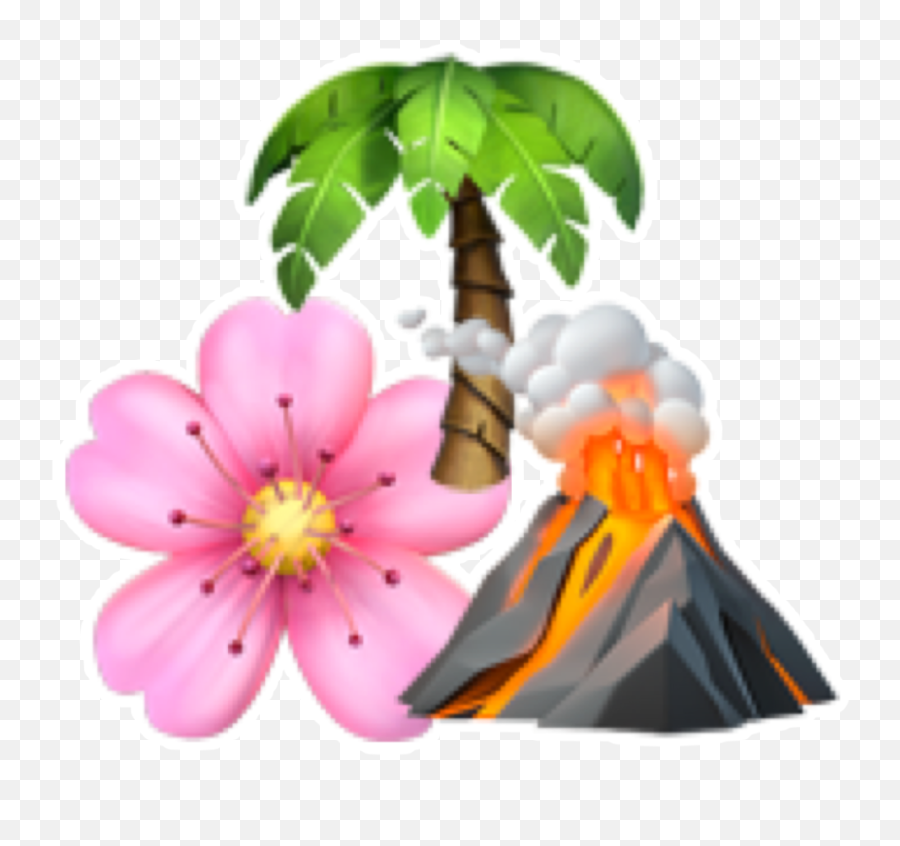 Hawaii Tropical Emojis Iphone Sticker,Palm Tree Emoji - Free Emoji PNG ...