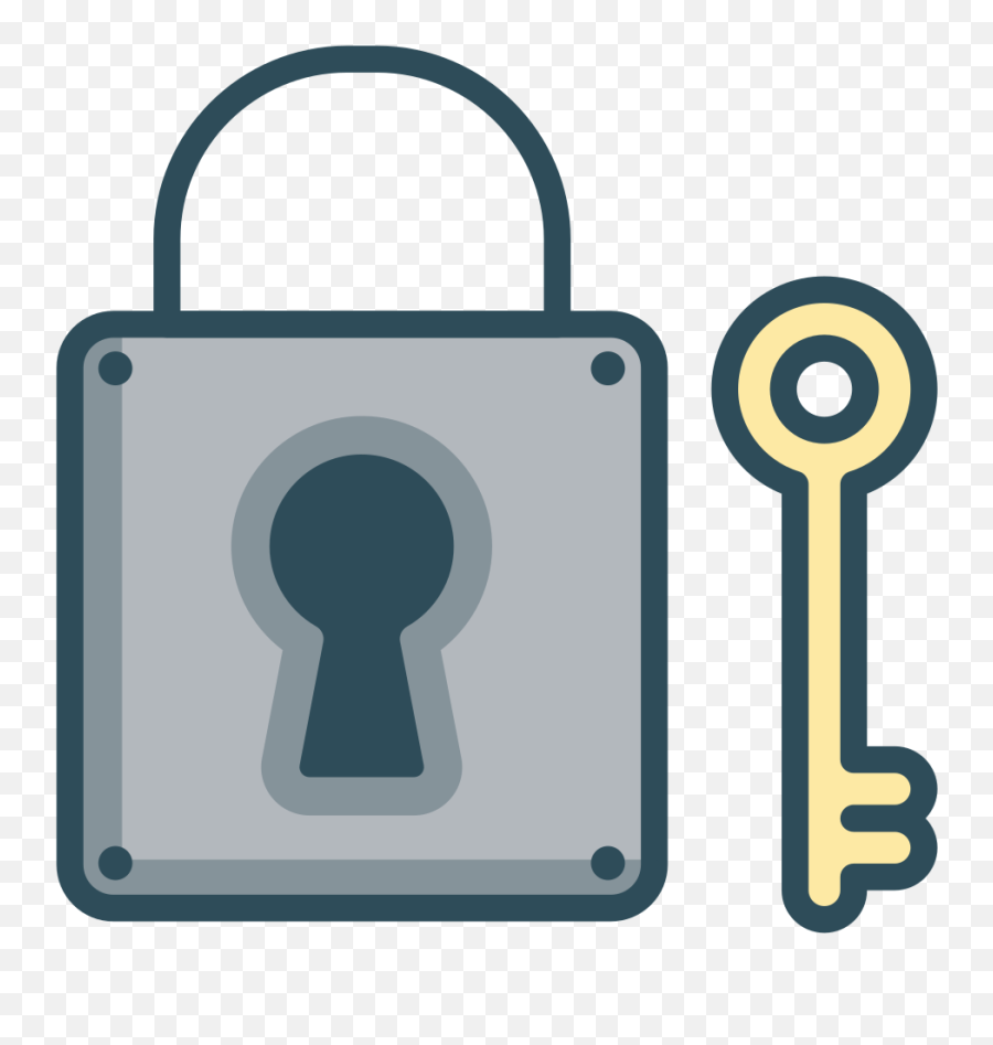 Key Lock Icon - Key And Lock Png Emoji,Lock Emoji