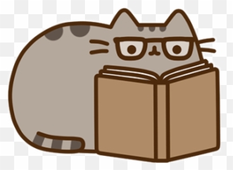 Facebook Messenger Pusheen Sticker 25 Free Download - Transparent Pusheen Reading Png Emoji,Pusheen The Cat Emoji