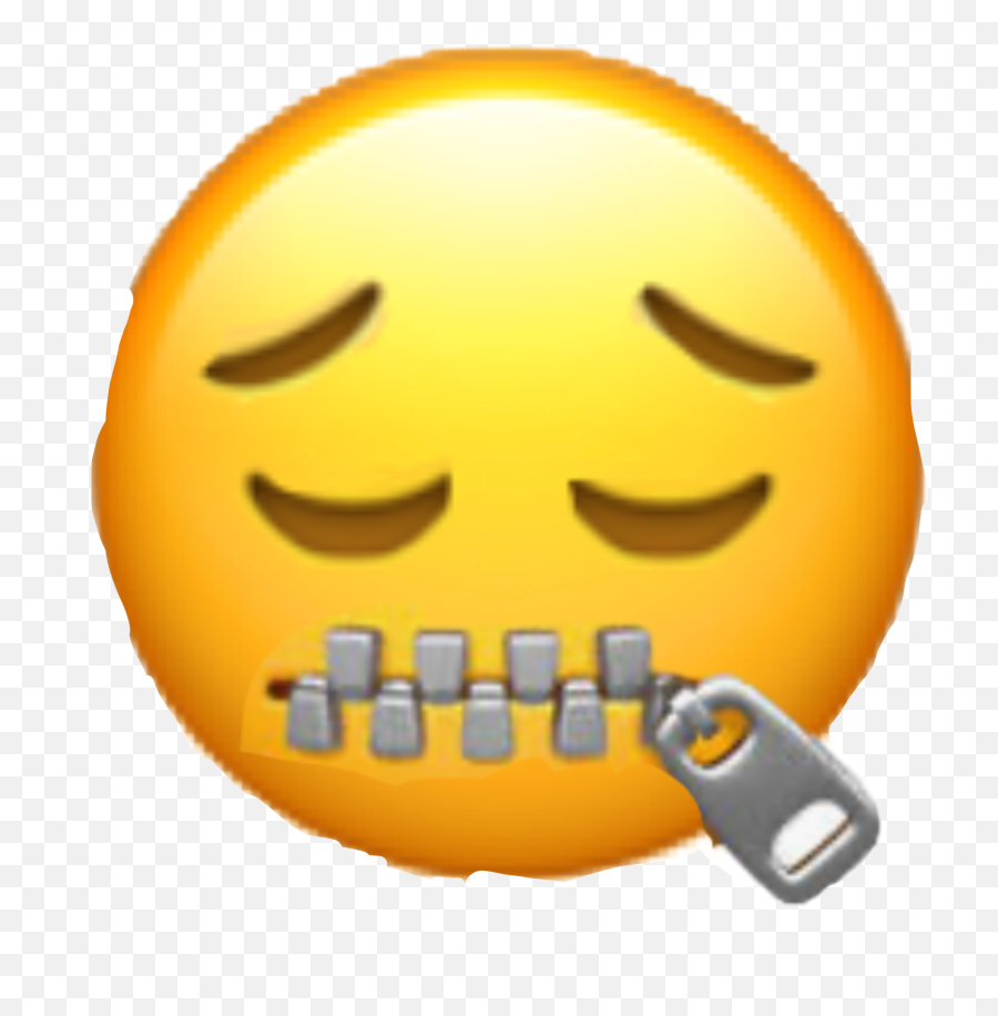 Sorrow Sorrow Sticker - Zipped Mouth Emoji Apple,Sorrow Emoji