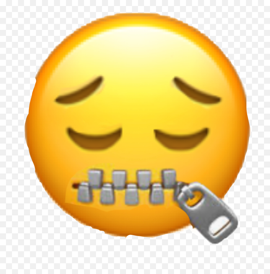 Sorrow Sorrow Sticker - Zipped Mouth Emoji Apple,Sorrow Emoji - Free