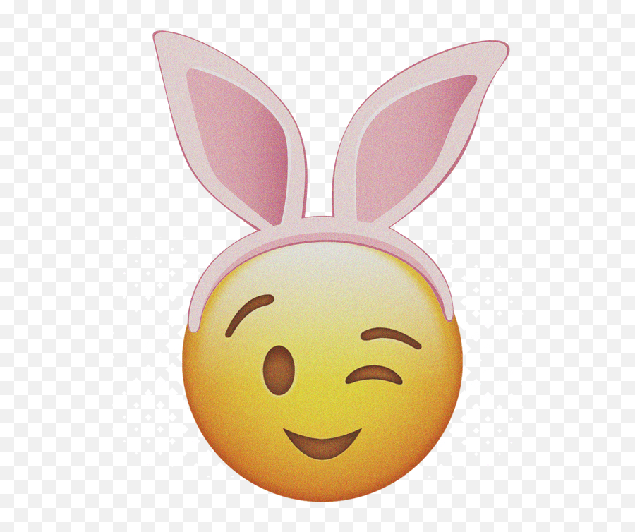 Easter Bunny Ears Easter Holiday Art - Emoji With Bunny Ears,Easter Emoji