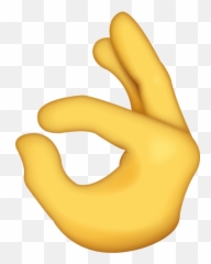 Hand Emoji Pink Finger Heart Emojis - Emoji Full Size Png Sign Language ...