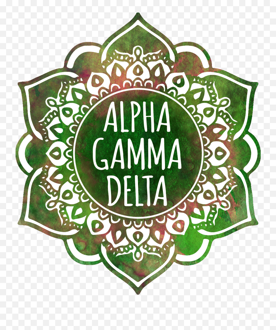 Alpha Gamma Delta Mandala Air Freshener - Pura Vida Stickers Emoji,Delga Gamma Phi Emojis