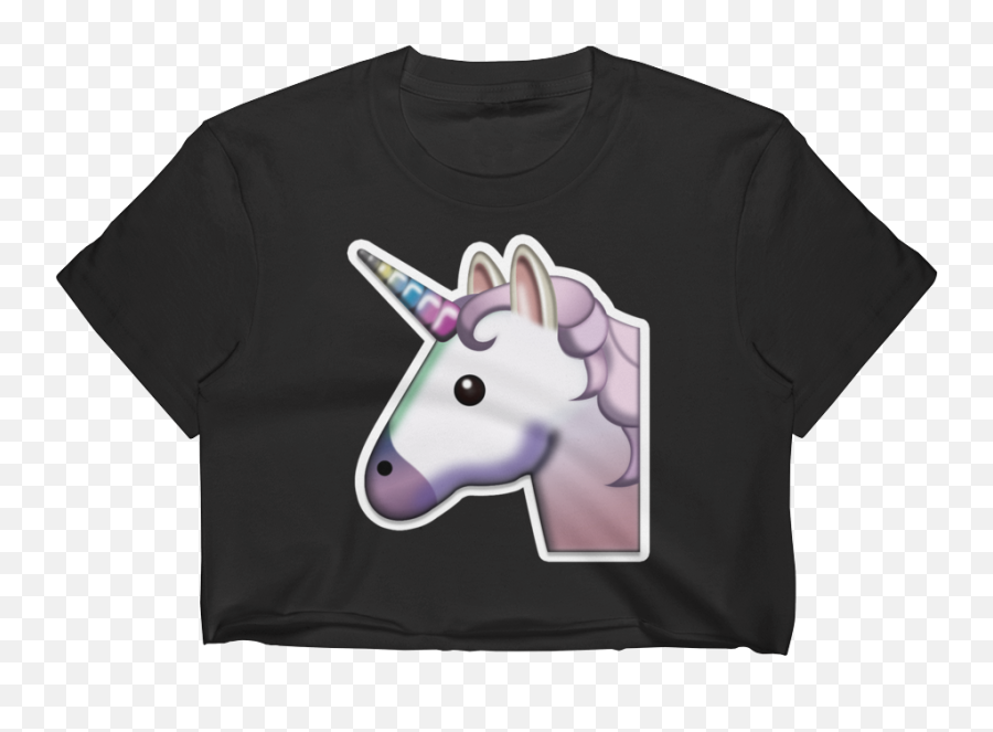 Download Hd Emoji Crop Top T Shirt - Zazzle Majestätisches Unicorn,Emoji For Ipad