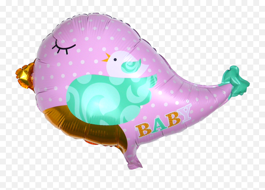 24 Inch Birdie Mylar Balloon Pink For Baby Shower - Party Supply Emoji,Giant Sheetof Emojis