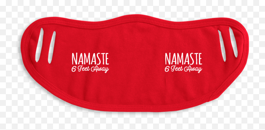Namaste 6 Feet Away Cloth Face Mask - Solid Emoji,Emoticon For Namaste
