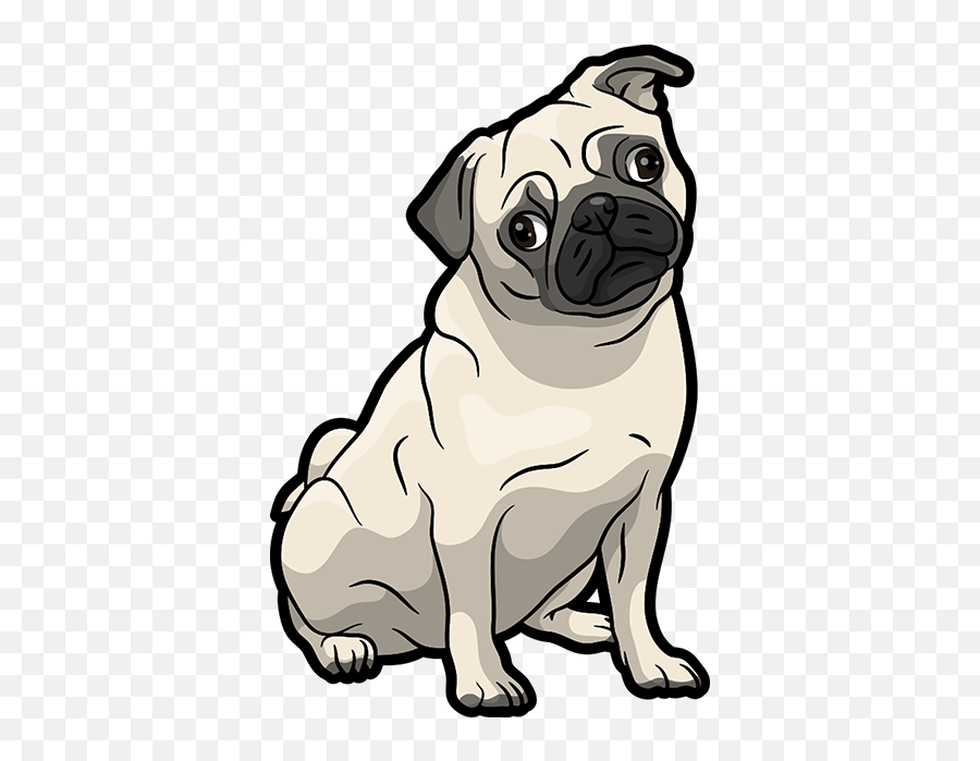 Ipugmoji - Cachorro Pug Desenho Png Emoji,Pug Emoticons For Iphone