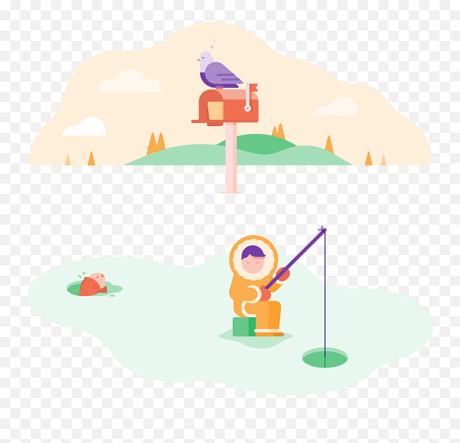 Using Illustration And Animation In Web Design - Illustration Emoji,White Background Cartoon Person With A Anticipation Look Emotion