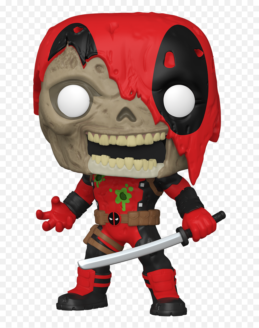 Marvel Zombies - Deadpool Zombie Funko Pop 10 Inch Emoji,Deadpool Banner Emoticons