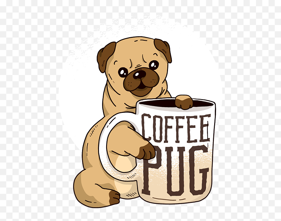 Cute Coffee Pug Dog Caffeine Puppy Animal Fleece Blanket - Cup Emoji,Pug Emoji Android