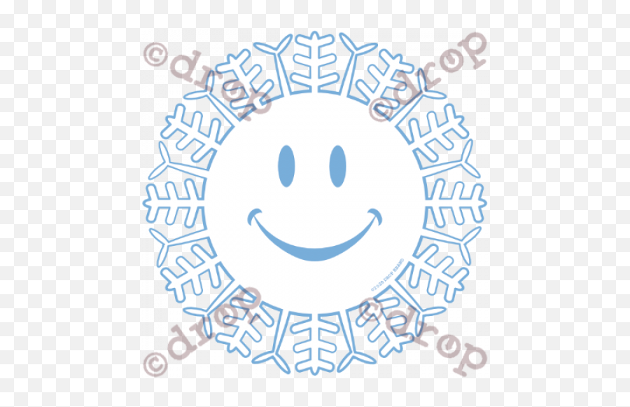 Snowflake Smiley T - Shirt Happy Emoji,Bla Bla Bla Smiley Emoticon