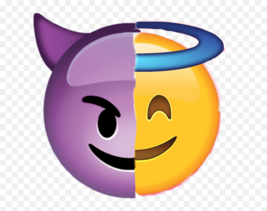 Evil Smiling Half Image - Transparent Iphone Devil Emoji,Evil Grin Emoji Fb