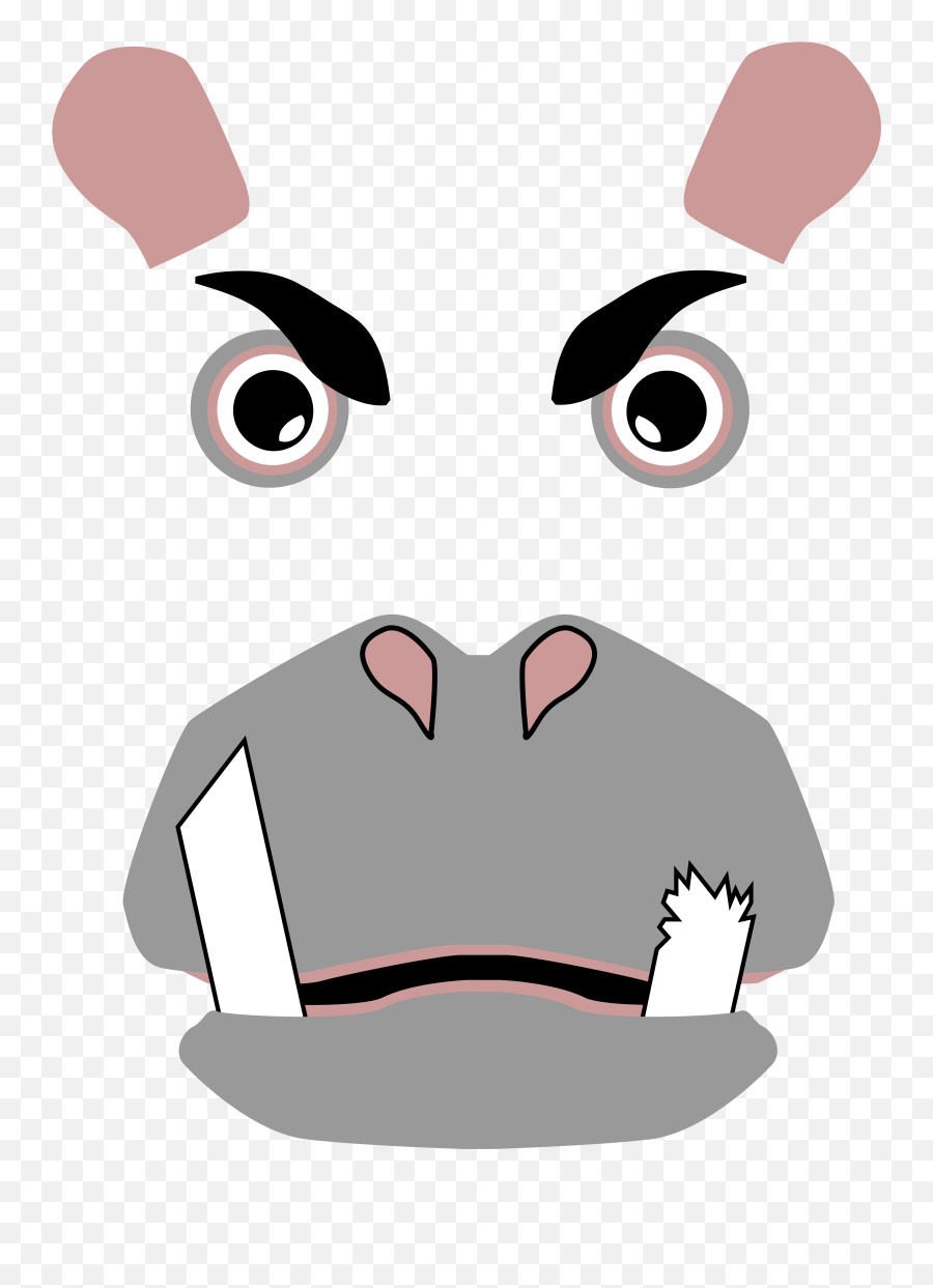 Angry Hippo Face Clip Art Image - Clipsafari Giant Panda Emoji,Angry Emoji Costing Companies