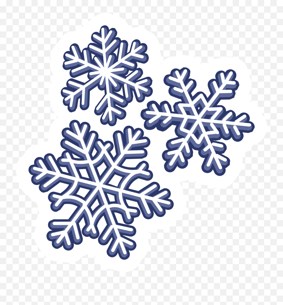 Snowflakes Pin - Copo De Nieve Clipart Png Emoji,Emoticon Floco De Neve