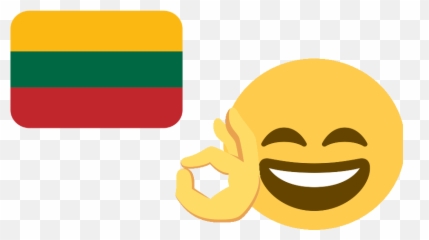 Download Hd Ok Lithuania Discord Emoji - Happy,Emojis Png Hd Ok