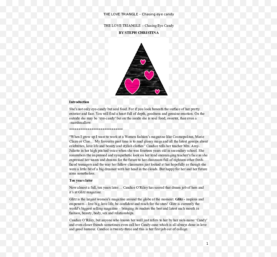 Doc The Love Triangle U2013 Chasing Eye Candy Adityo Maulana - Dot Emoji,Emotion Rollers