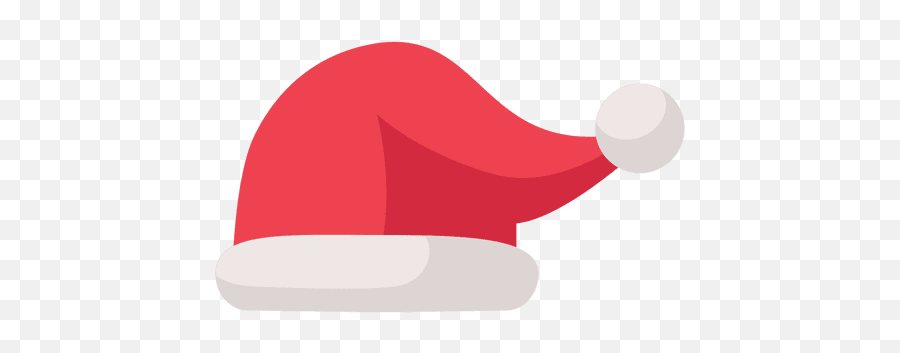 Red Santa Claus Hat Flat Icon 10 Transparent Png U0026 Svg - Santa Hat Icon Transparent Background Emoji,Hawaiian Flag Emoji Iphone