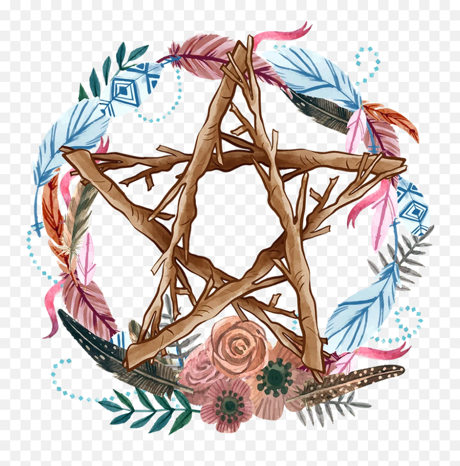 Pentacle Of Nature - Pentacle Nature Emoji,Pagan Yule Log Emoticons