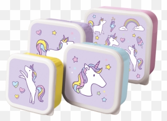 Unicorn Wishes Lunch Box Set - Unicorn Lunch Box Set Emoji,Emoji Lunchbox