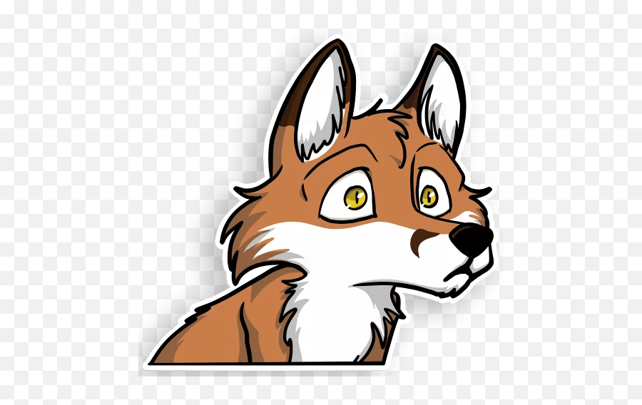 Mood Fox - Telegram Sticker Emoji,Fox Art Emotion