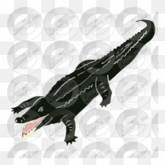 Crocodile Stencil For Classroom Therapy Use - Great Emoji,Facebook Emoticons, Alligator