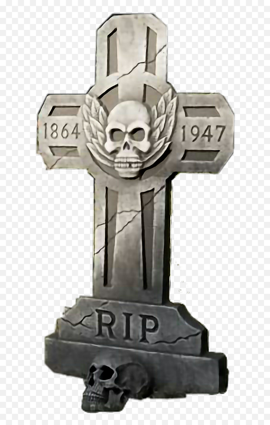 Halloween Graveyard Gravestone Spooky - Christian Cross Emoji,Gravestone Emoji