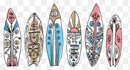 Surf Surfboard Hawaii Surfers Sticker - Surf Drawings Emoji,Surfing Emoji