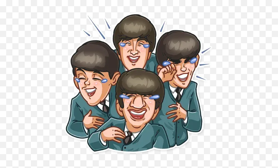 The Beatles Sticker Pack - Stickers Cloud Emoji,Beatle Emojis