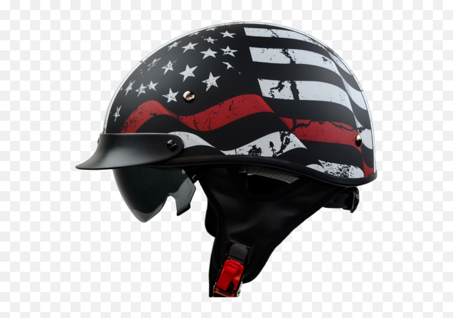 Vega Warrior Half Helmet Back The Red X - Large Soaring Emoji,Motorcycle Emoticon Woman